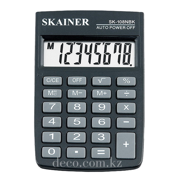 Калькулятор SKAINER SK-108NBK, 8-ми разряд.