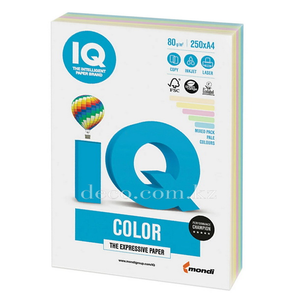 IQ Color Mixed-Packs Pale, 250л, 5 цв.  