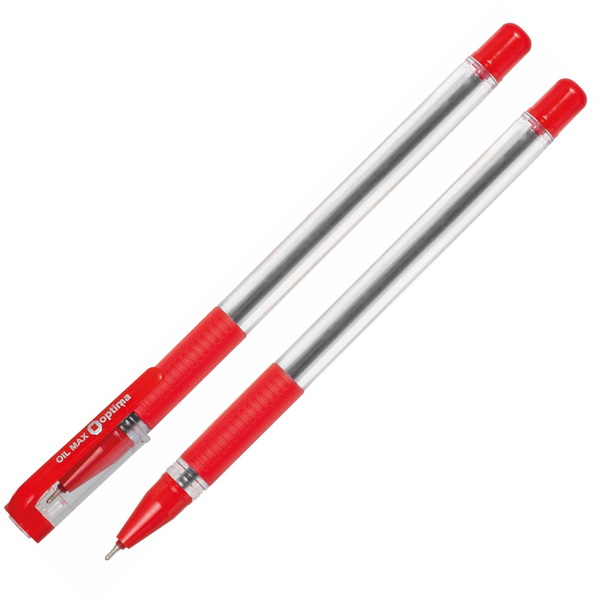 Ручка шариковая OIL MAX 0,7мм, красная