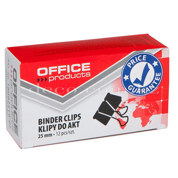 Зажим для бумаг Office Products, 25 мм