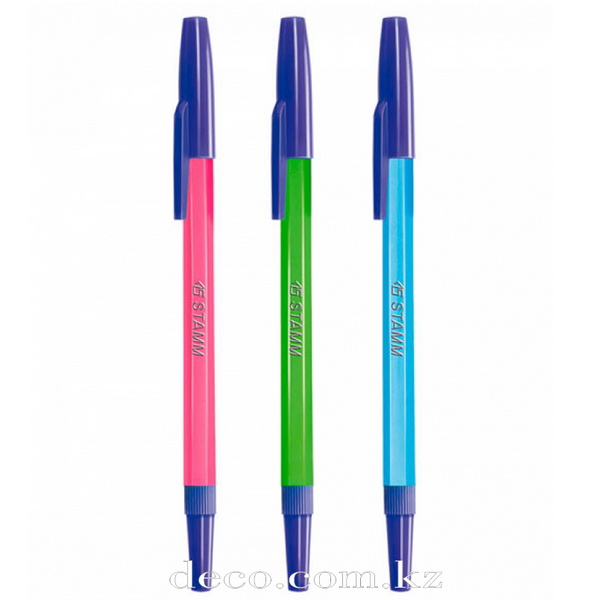Ручка шариковая СТАММ 049, синяя