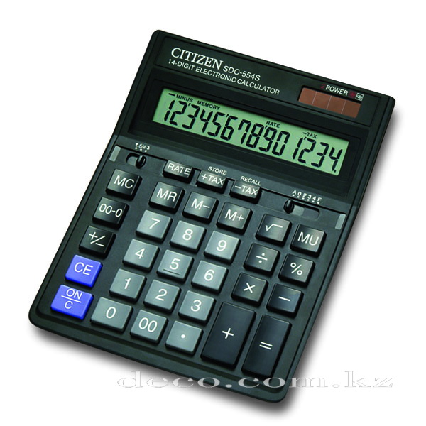 Калькулятор CITIZEN SDC-554S, 14-ти разр.