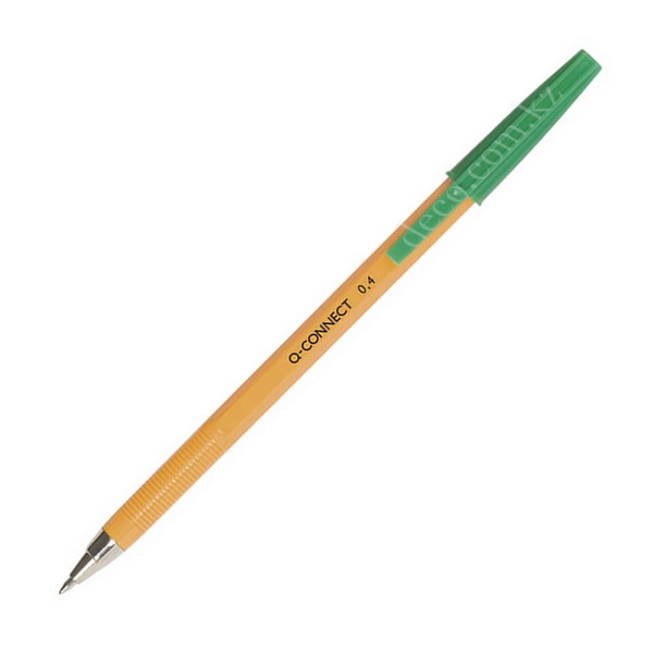 Ручка шариковая Q-connect, 0,4мм, зеленая