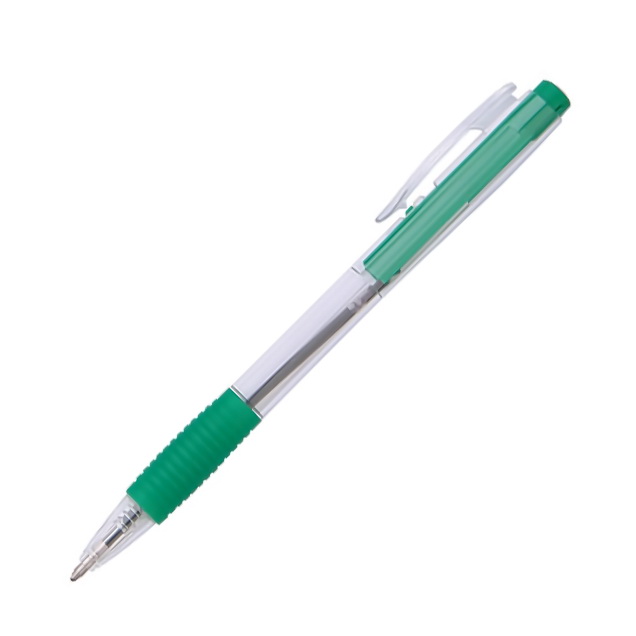 Ручка шариковая мех., 0,7мм, зеленая