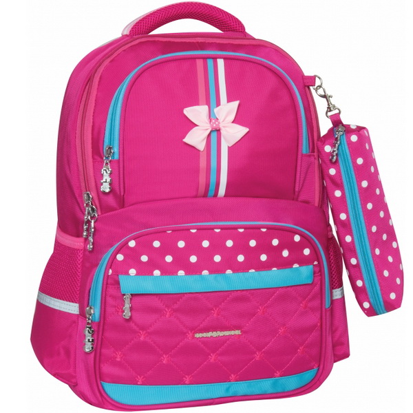 Рюкзак школьный Bow, 38 см, розовый