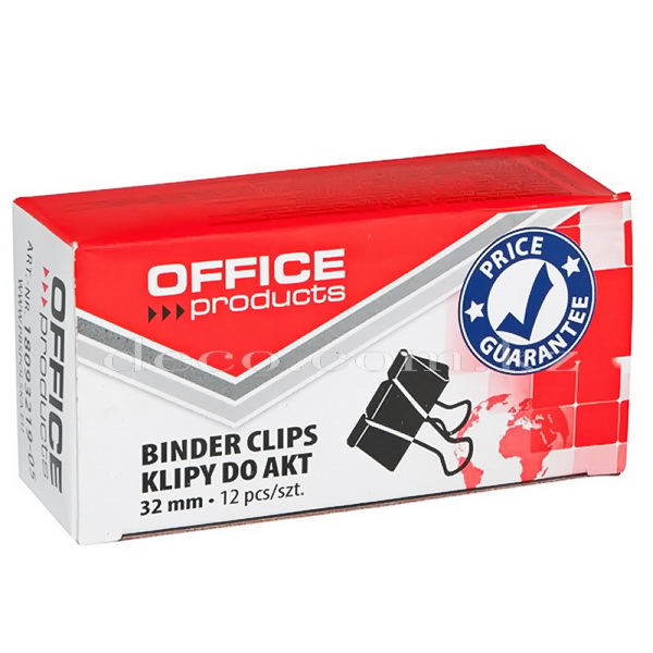 Зажимы для бумаг Office Products, 32 мм