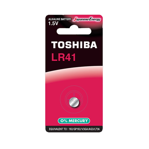Батарейка TOSHIBA LR41, 1.5V