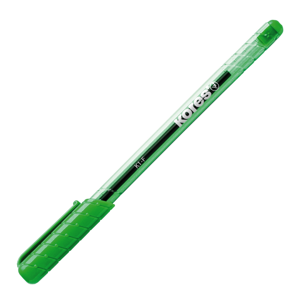 Ручка шариковая Kores K1, 0,7мм, зеленая