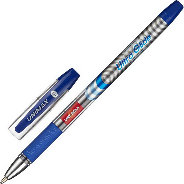 Ручка UnimaxUltraGlide, 1мм, синяя