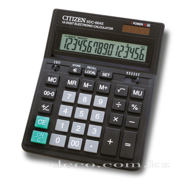 Калькулятор CITIZEN SDC-664S, 16-ти разр.